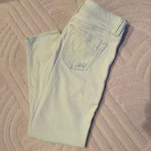 Mint Cropped Jeans